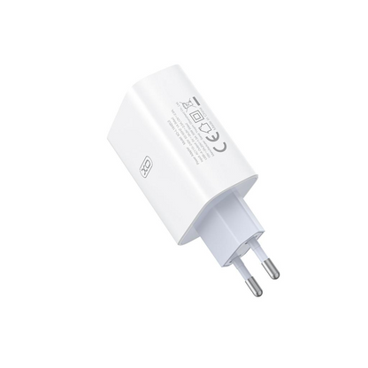 Caricabatterie Rete con Cavo USB-C XO Design L164, 30W, 1 x USB-A, Bianco
