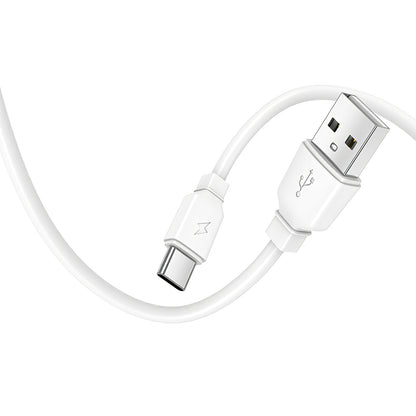 Caricabatterie da rete con cavo USB-C Prestico F15S-C, 30W, 3A, 1 x USB-C, Bianco