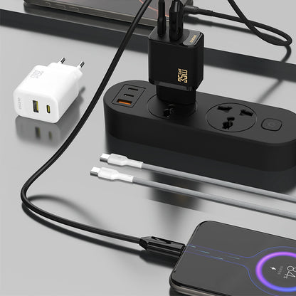 Caricabatterie Rete con Cavo USB-C Dudao A27 Max, 35W, 1 x USB-A - 1 x USB-C, Nero