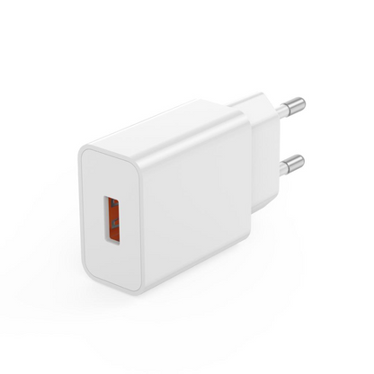 Caricatore da Rete con Cavo microUSB XO Design L127, 18W, 3A, 1 x USB-A, Bianco
