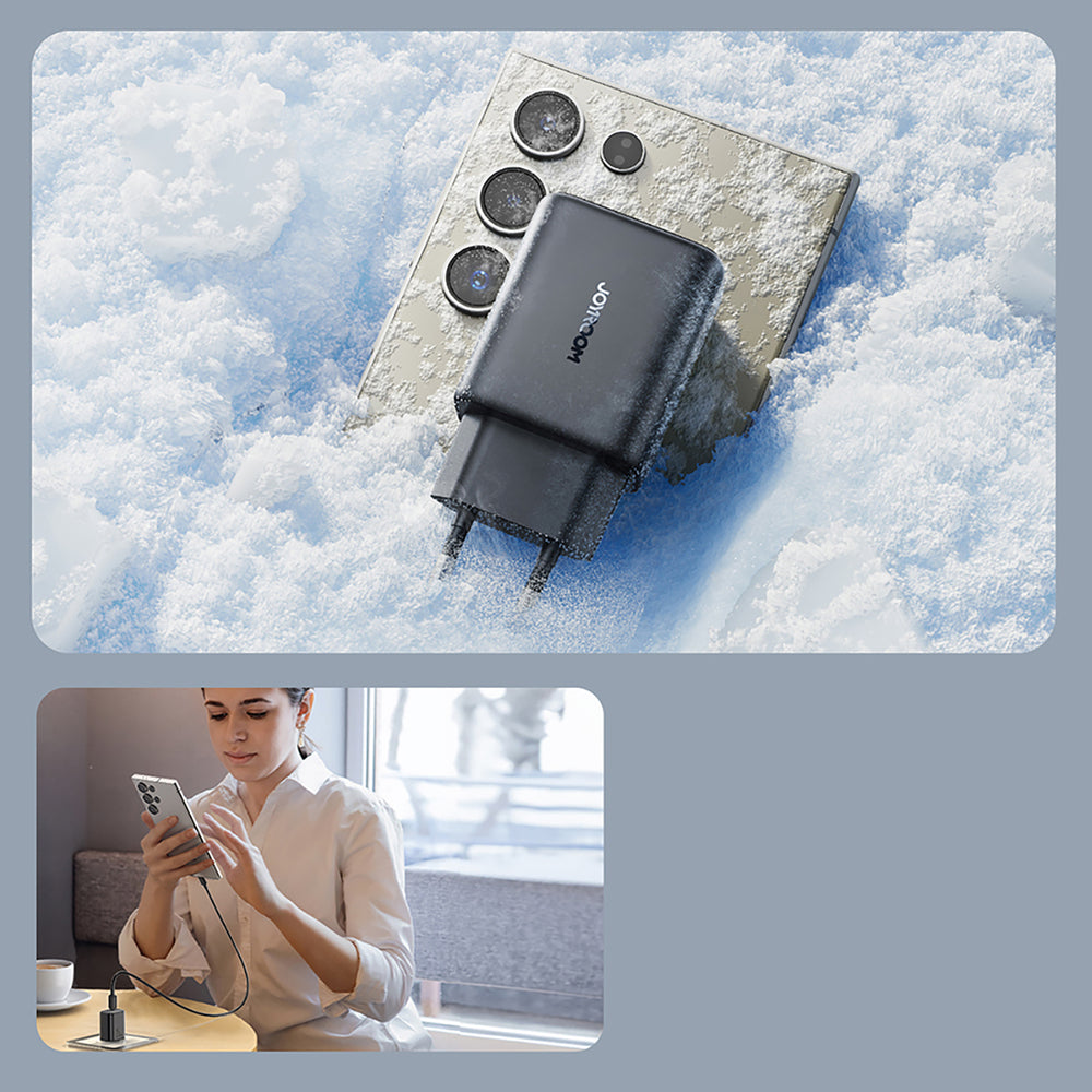 Caricabatterie da Rete con Cavo USB-C Joyroom JR-TCF23, 25W, 3A, 1 x USB-C, Nero
