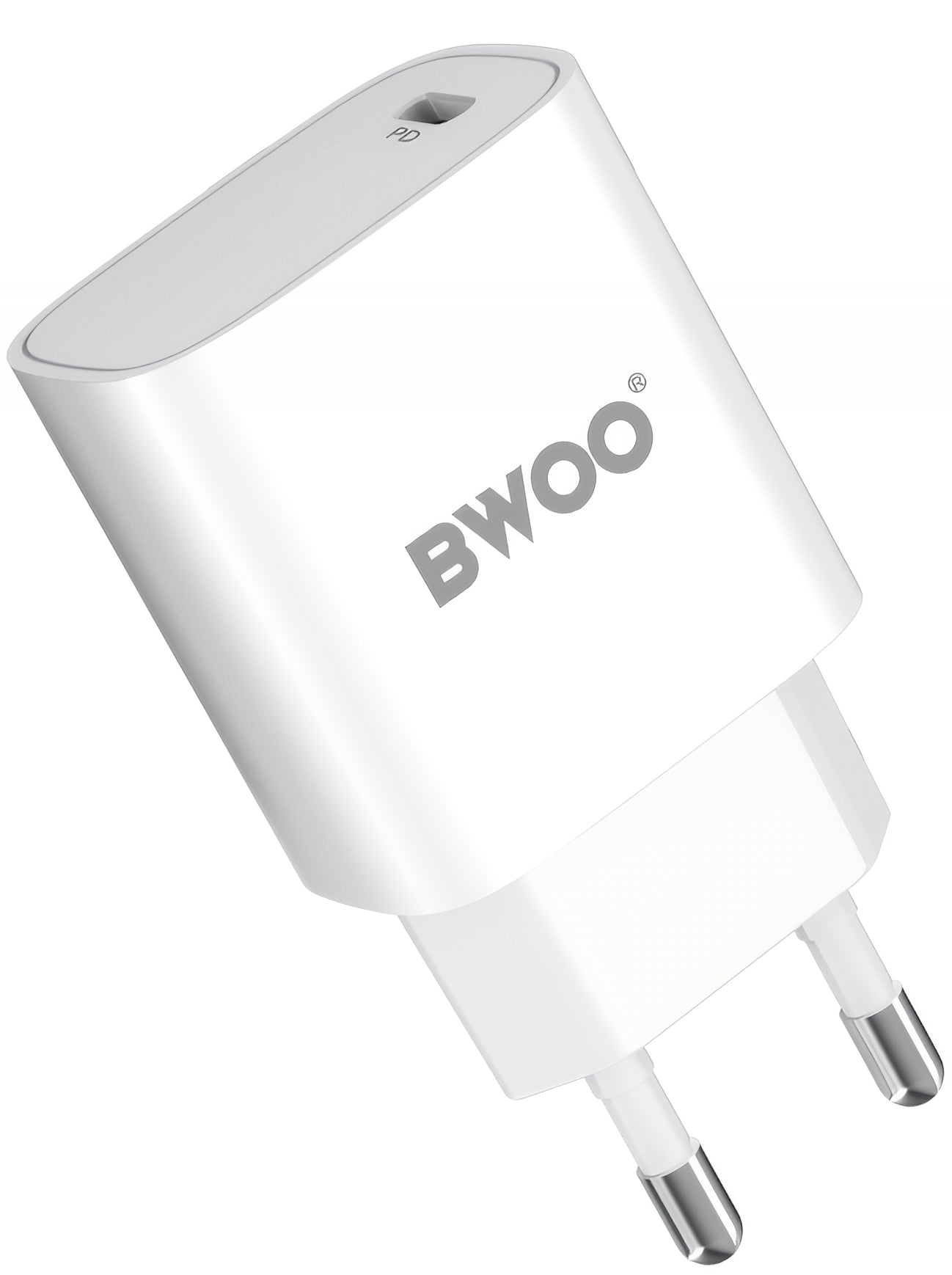 Network Charger with Lightning Cable BWOO CDA159, 20W, 3A, 1 x USB-C, White