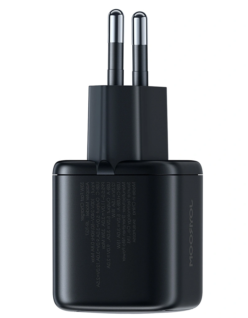 Caricabatterie Retea Con Cavo Lightning Joyroom JR-TG7, 33W, 3A, 1 x USB-A - 1 x USB-C, Nero