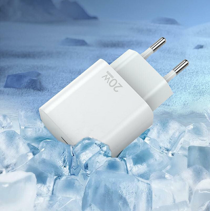 Caricatore da Rete con Cavo USB-C Sendem OG73, 20W, 3A, 1 x USB-C, Bianco