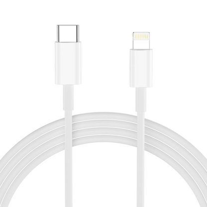 Tech-Protect NCA20 Lightning Cable Wall Charger, 20W, 3A, 1 x USB-A - 1 x USB-C, White