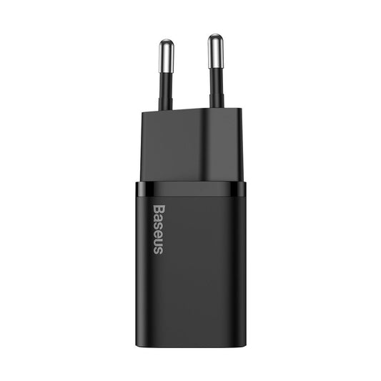 Caricabatterie di rete Baseus Super Si USB-C con cavo USB-C, 25W, 3A, 1 x USB-C, nero TZCCCSUP-L01