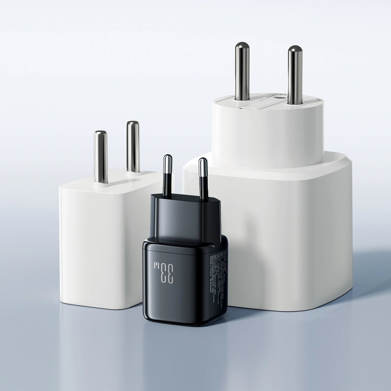 Caricabatterie Retea Con Cavo Lightning Joyroom JR-TG7, 33W, 3A, 1 x USB-A - 1 x USB-C, Nero