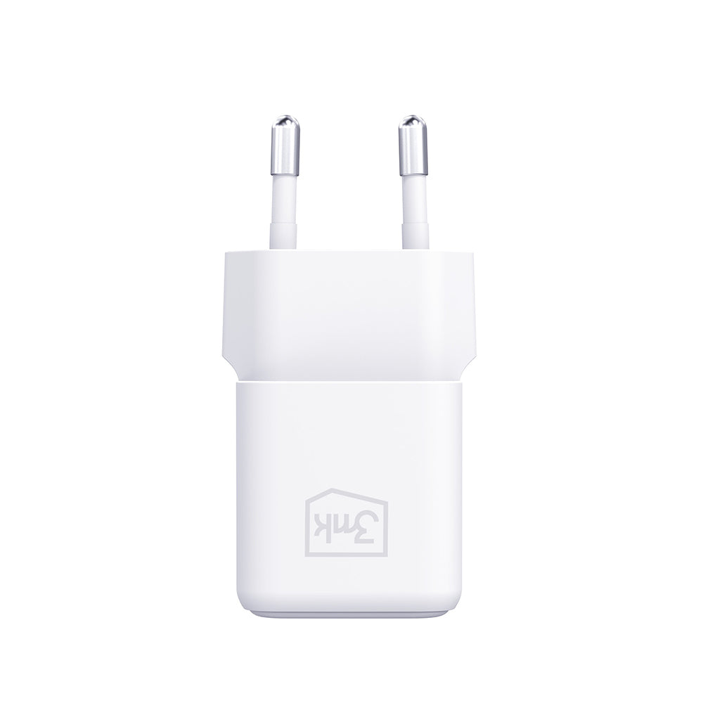 Caricabatterie Rete con Cavo USB-C 3MK Hyper, 25W, 3A, 1 x USB-C, Bianco