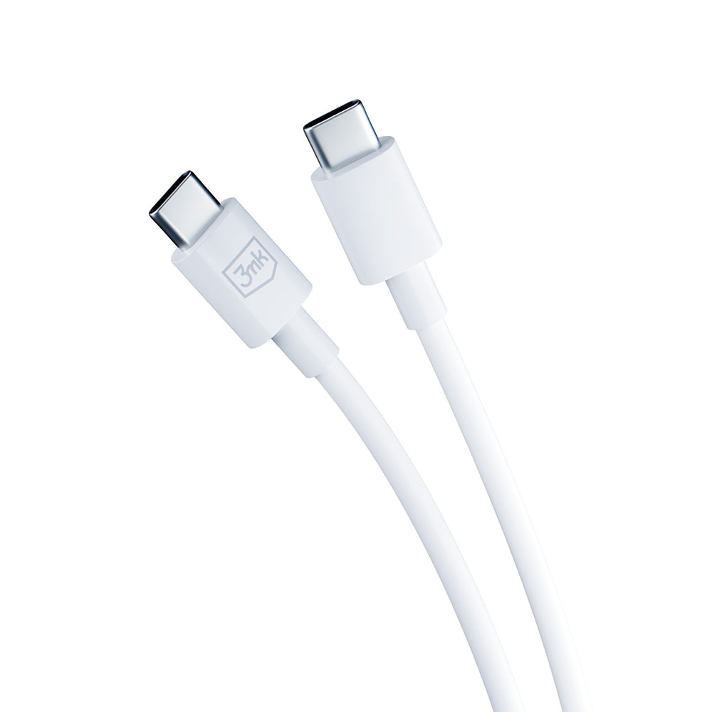 Caricabatterie Rete con Cavo USB-C 3MK Hyper, 25W, 3A, 1 x USB-C, Bianco
