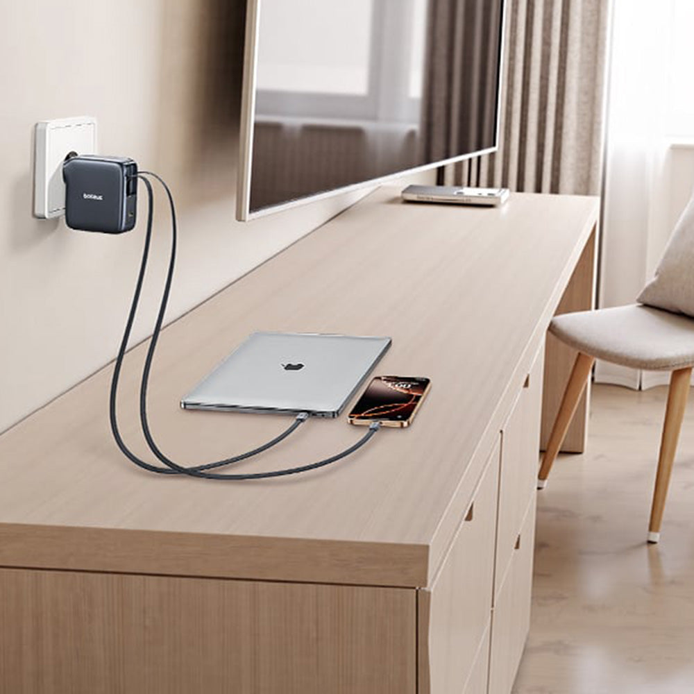 Caricabatterie da Rete con Cavo USB-C Baseus EnerCore CJ21, 67W, 3.35A, 1 x USB-C, Nero E0120G00