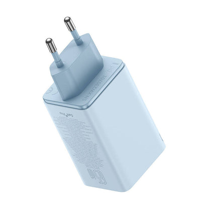 Caricabatterie Rete con Cavo USB-C Baseus GaN6 Pro, 65W, 3.25A, 2 x USB-A - 2 x USB-C, Blu E0121D00