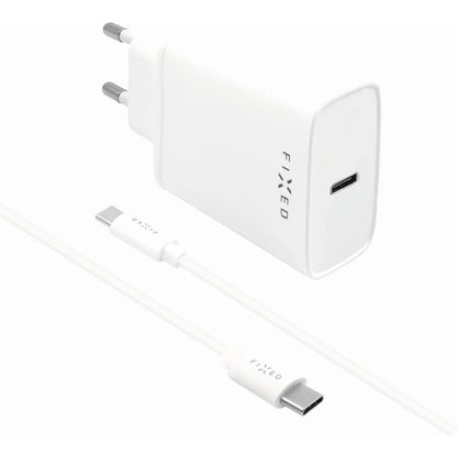Caricabatterie Rete con Cavo USB-C Fixed, 20W, 3A, 1 x USB-C, Bianco