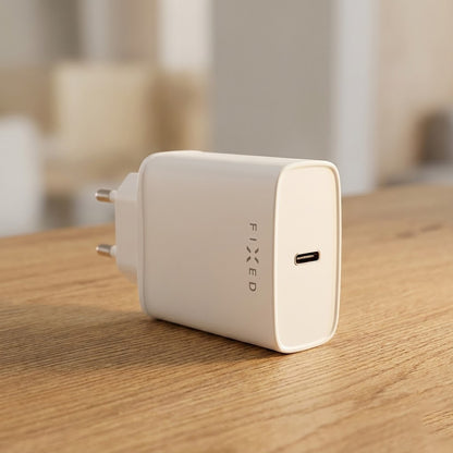 Caricabatterie Rete con Cavo USB-C Fixed, 20W, 3A, 1 x USB-C, Bianco