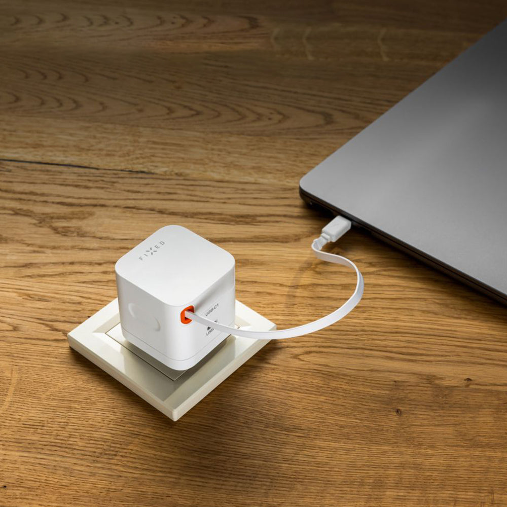 Caricabatterie da rete con cavo USB-C Fixed, 65W, 3.25A, 1 x USB-C, Nero