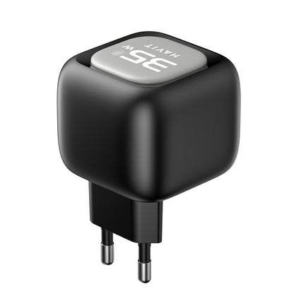 Caricabatterie da Rete con Cavo USB-C HAVIT UC251, 35W, 3A, 1 x USB-A - 1 x USB-C, Nero Grigio