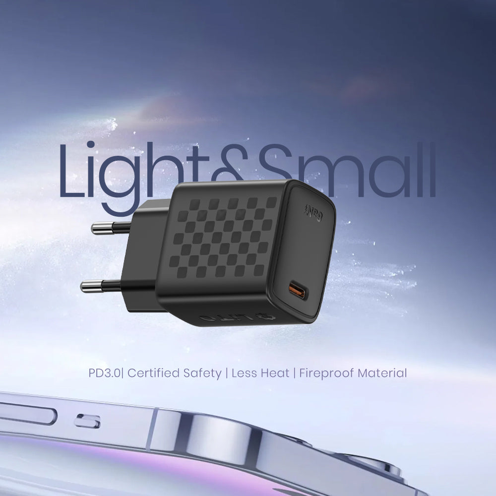 Lito LC17 Network Charger, 30W, 3A, 1 x USB-C, Black