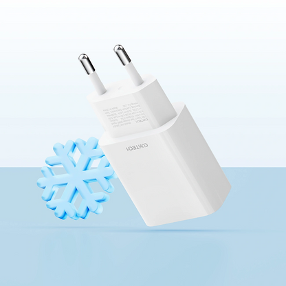 Caricatore da rete Cuktech HA716C, 20W, 3A, 1 x USB-C, Bianco