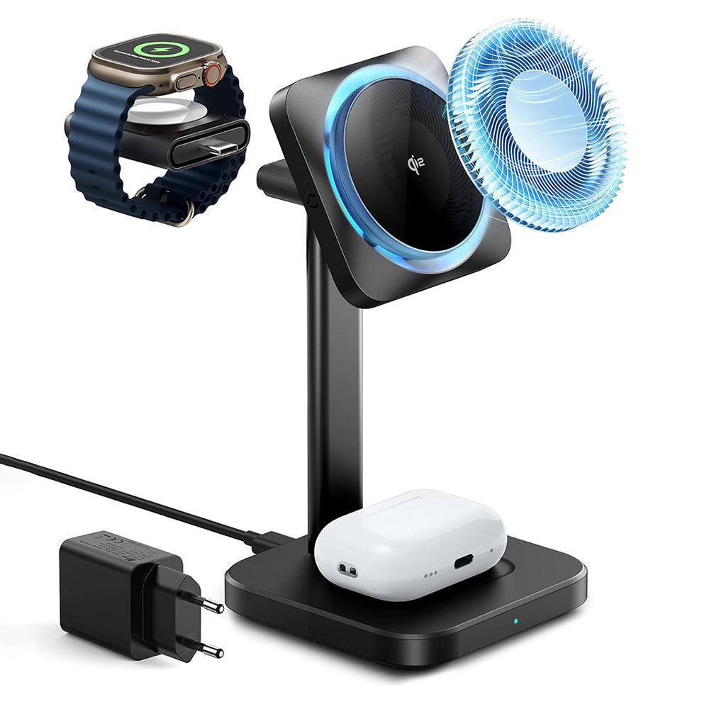 Caricabatterie Wireless Rete ESR CryoBoost 3in1, 25W, 1.67A, Nero