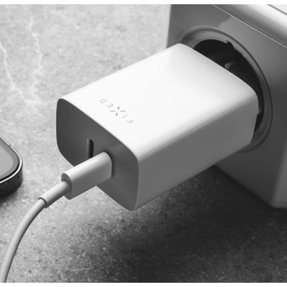Caricabatterie Retea Fixed, 35W, 3A, 2 x USB-C, Bianco