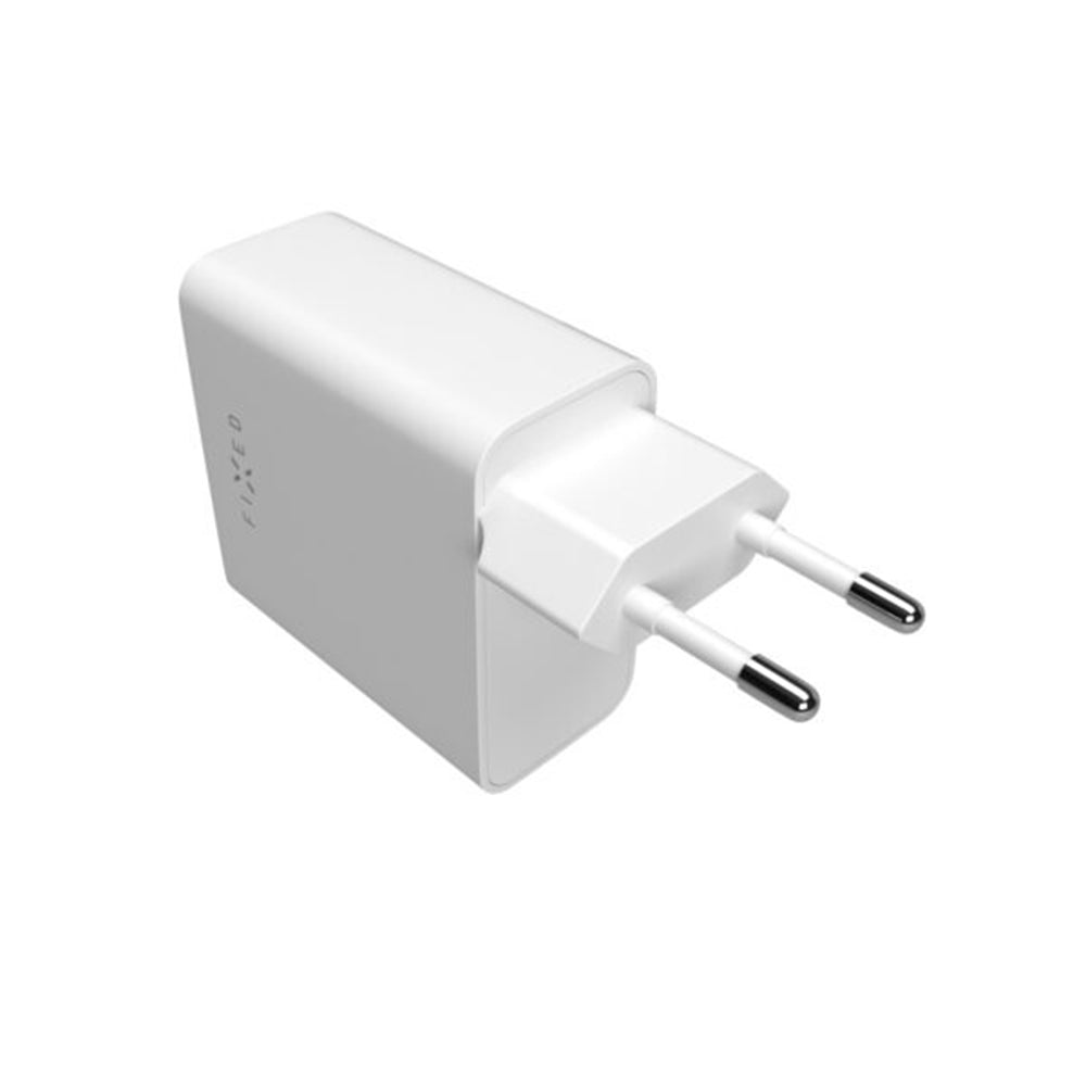 Caricabatterie Retea Fixed, 65W, 3.25A, 2 x USB-C, Bianco