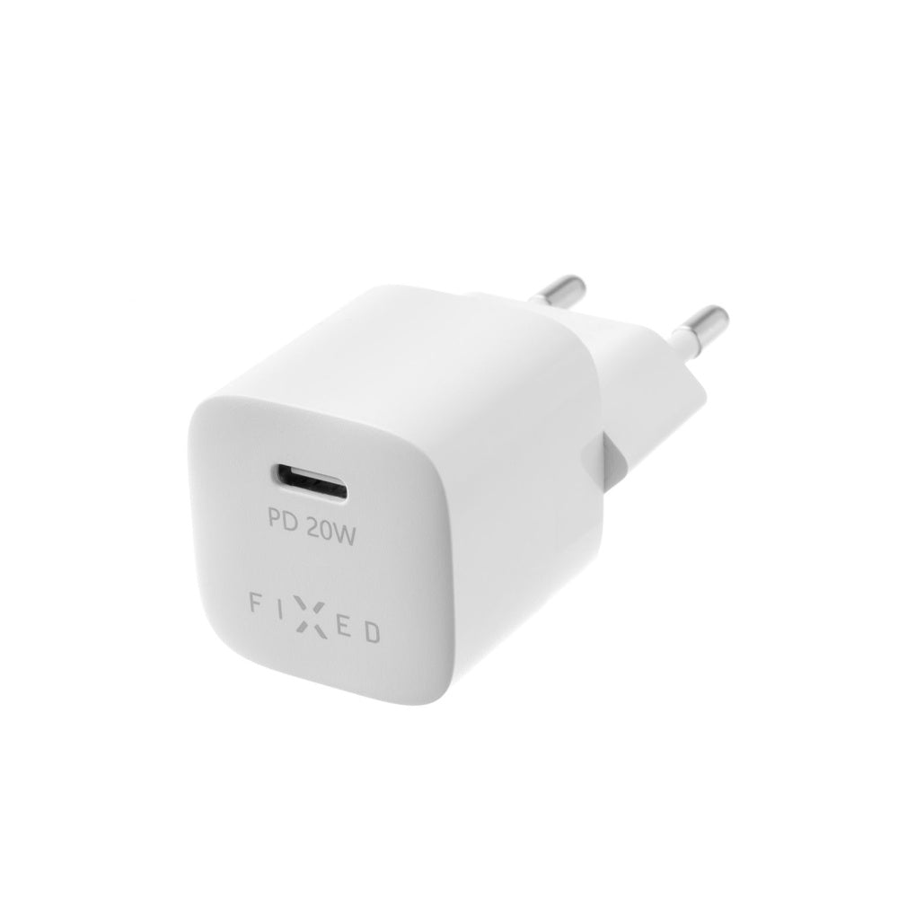 Caricabatterie Retea Fixed Mini, 20W, 3A, 1 x USB-C, Bianco