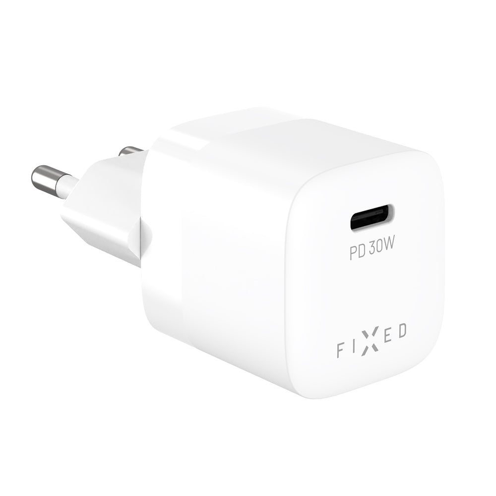 Caricabatterie Retea Fixed Mini2, 30W, 3A, 1 x USB-C, Bianco