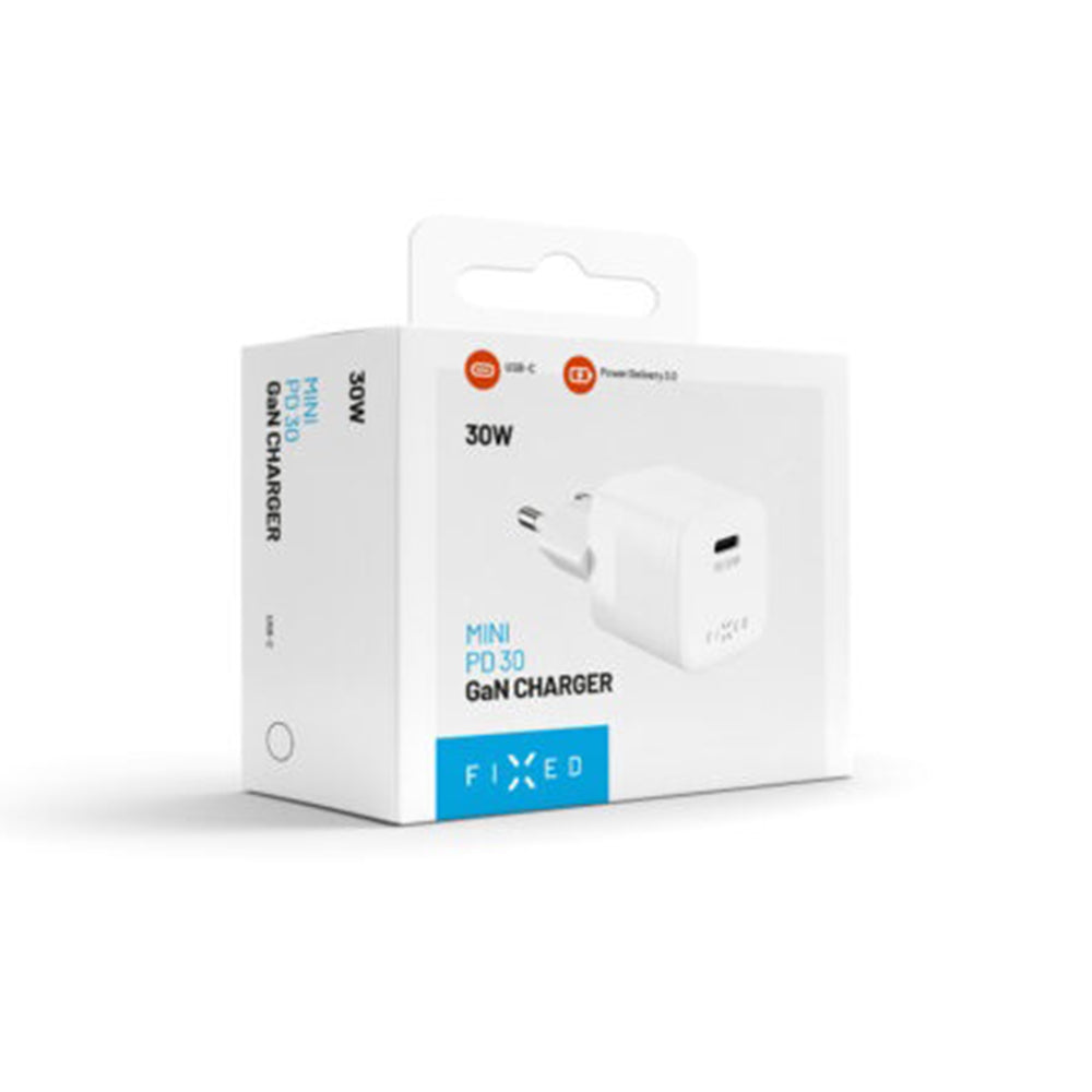 Caricabatterie Retea Fixed Mini2, 30W, 3A, 1 x USB-C, Bianco