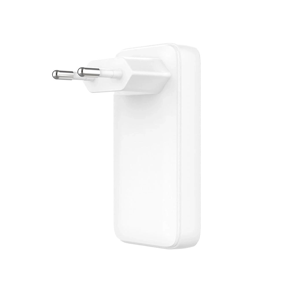 Caricabatterie Retea Fixed Slim, 45W, 3A, 2 x USB-C, Bianco