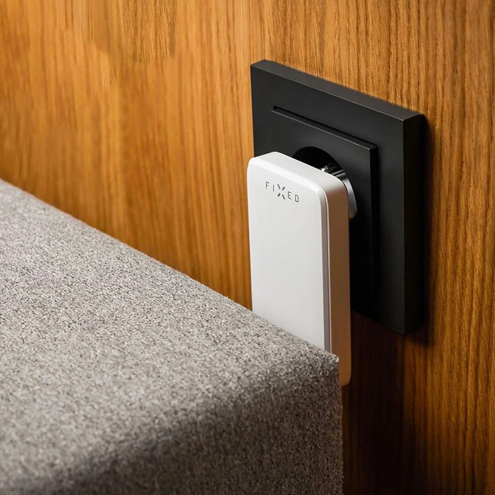 Caricabatterie Retea Fixed Slim, 45W, 3A, 2 x USB-C, Bianco