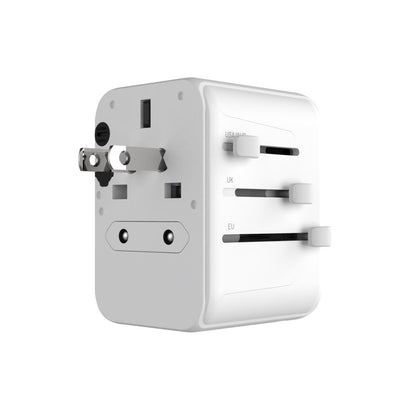 Caricabatterie Retea Fixed Travel, 30W, 3A, 2 x USB-A - 1 x USB-C, Bianco