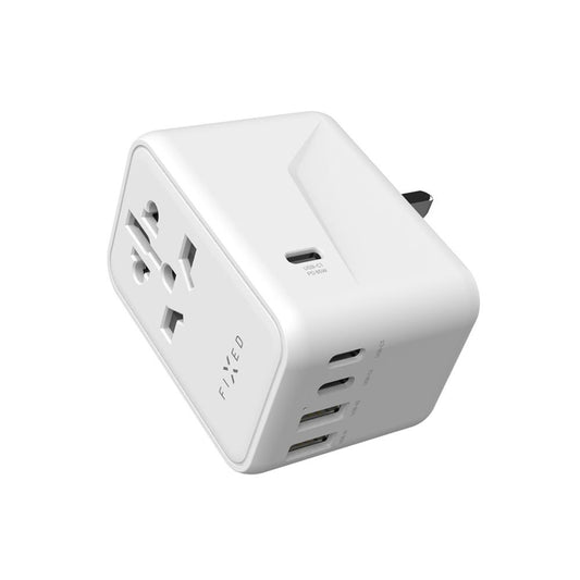 Caricabatterie Retea Fixed Travel, 65W, 3.25A, 2 x USB-A - 3 x USB-C, Bianco