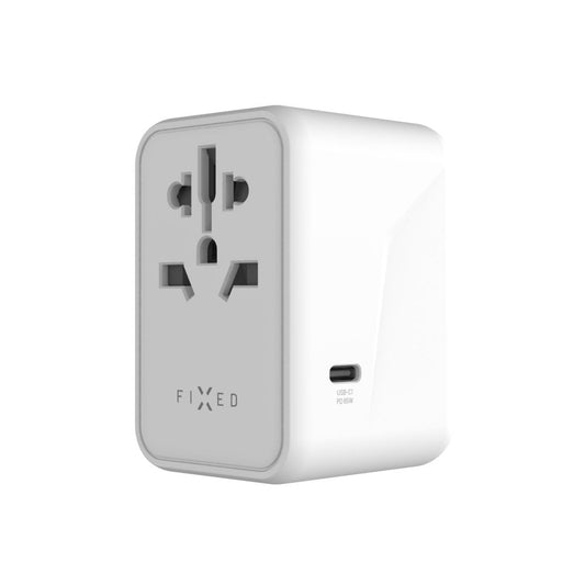 Caricabatterie Retea Fixed Travel, 65W, 3.25A, 2 x USB-A - 3 x USB-C, Bianco