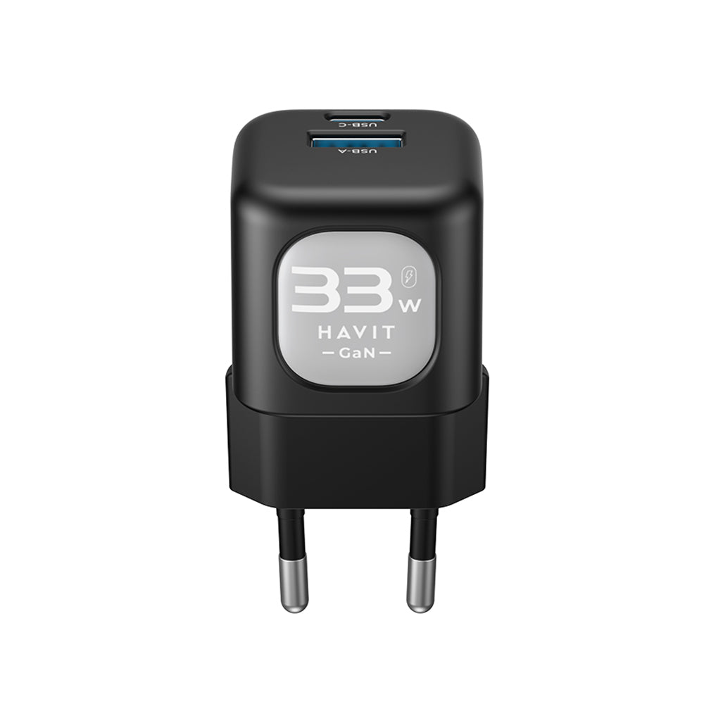 Caricabatterie Rete HAVIT UC230, 33W, 3A, 1 x USB-A - 1 x USB-C, Rosa