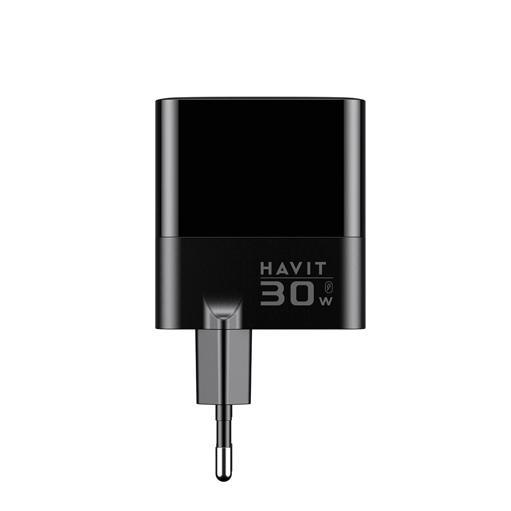 Caricabatterie Retea HAVIT UCLE001, 30W, 3A, 2 x USB-A - 1 x USB-C, Nero