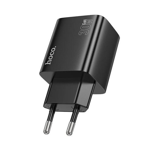 Caricabatterie Rete HOCO N56, 30W, 3A, 2 x USB-A - 2 x USB-C, Nero