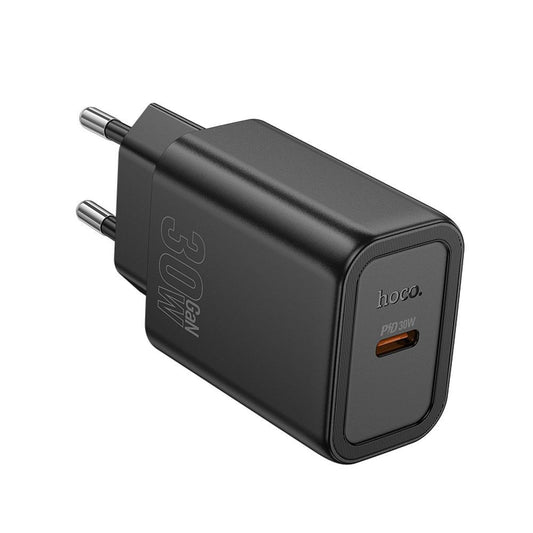 Caricabatterie Rete HOCO N62, 30W, 3A, 1 x USB-C, Nero