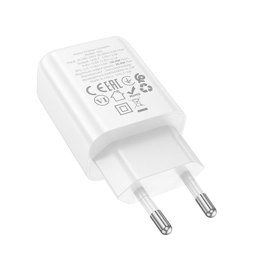 Caricabatterie Rete HOCO N62, 30W, 3A, 1 x USB-C, Bianco