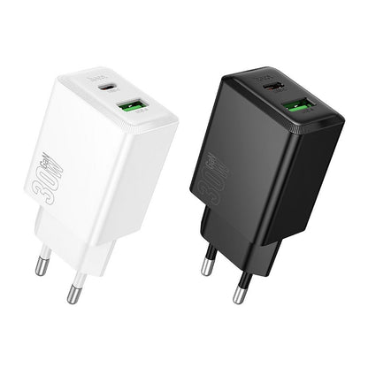 Caricabatterie da Rete HOCO N71, 30W, 3A, 1 x USB-A - 1 x USB-C, Bianco