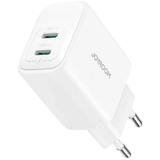 Joyroom JR-TCF12 Network Charger, 20W, 3A, 2 x USB-C, White
