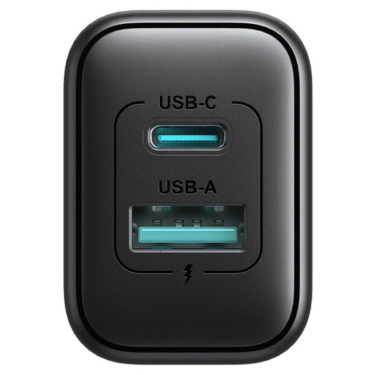 Joyroom JR-TCF13 Network Charger, 25W, 3A, 1 x USB-A - 1 x USB-C, Black