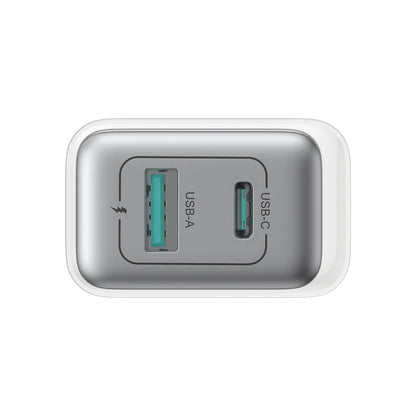 Joyroom JR-TCF15 Network Charger, 30W, 5A, 1 x USB-A - 1 x USB-C, White