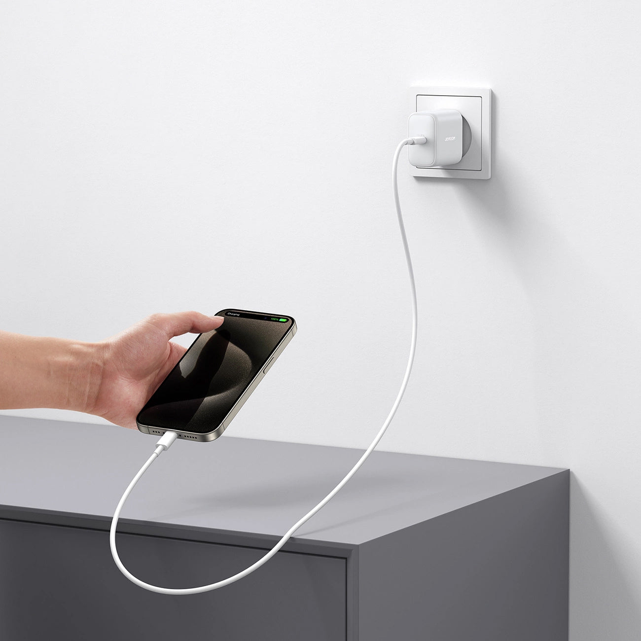Joyroom JR-TCF24 Network Charger, 30W, 3A, 1 x USB-C, White