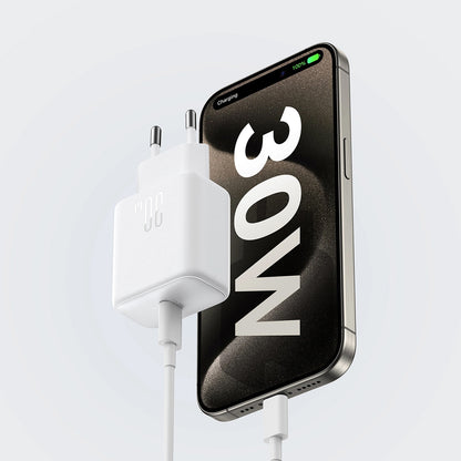 Joyroom JR-TCF24 Network Charger, 30W, 3A, 1 x USB-C, White