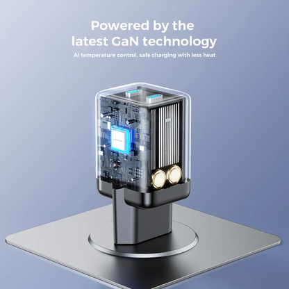 Joyroom JR-TCG17 Network Charger, 45W, 3A, 2 x USB-C, Black