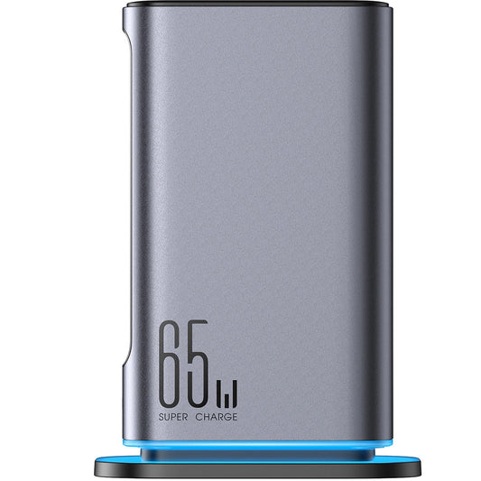 Caricabatterie Stazione Joyroom JR-TCM02, 65W, 3.25A, 2 x USB-A - 4 x USB-C, Grigio