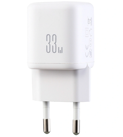 Caricabatterie Retea Joyroom JR-TG7, 33W, 3A, 1 x USB-A - 1 x USB-C, Bianco