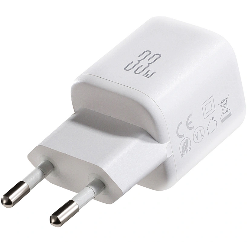 Caricabatterie Retea Joyroom JR-TG7, 33W, 3A, 1 x USB-A - 1 x USB-C, Bianco