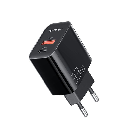 Caricabatterie Retea McDodo CH-0921, 33W, 3A, 1 x USB-A - 1 x USB-C, Nero