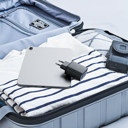 Caricabatterie Rete McDodo CH-2180 Display, 30W, 3A, 1 x USB-A - 2 x USB-C, Nero