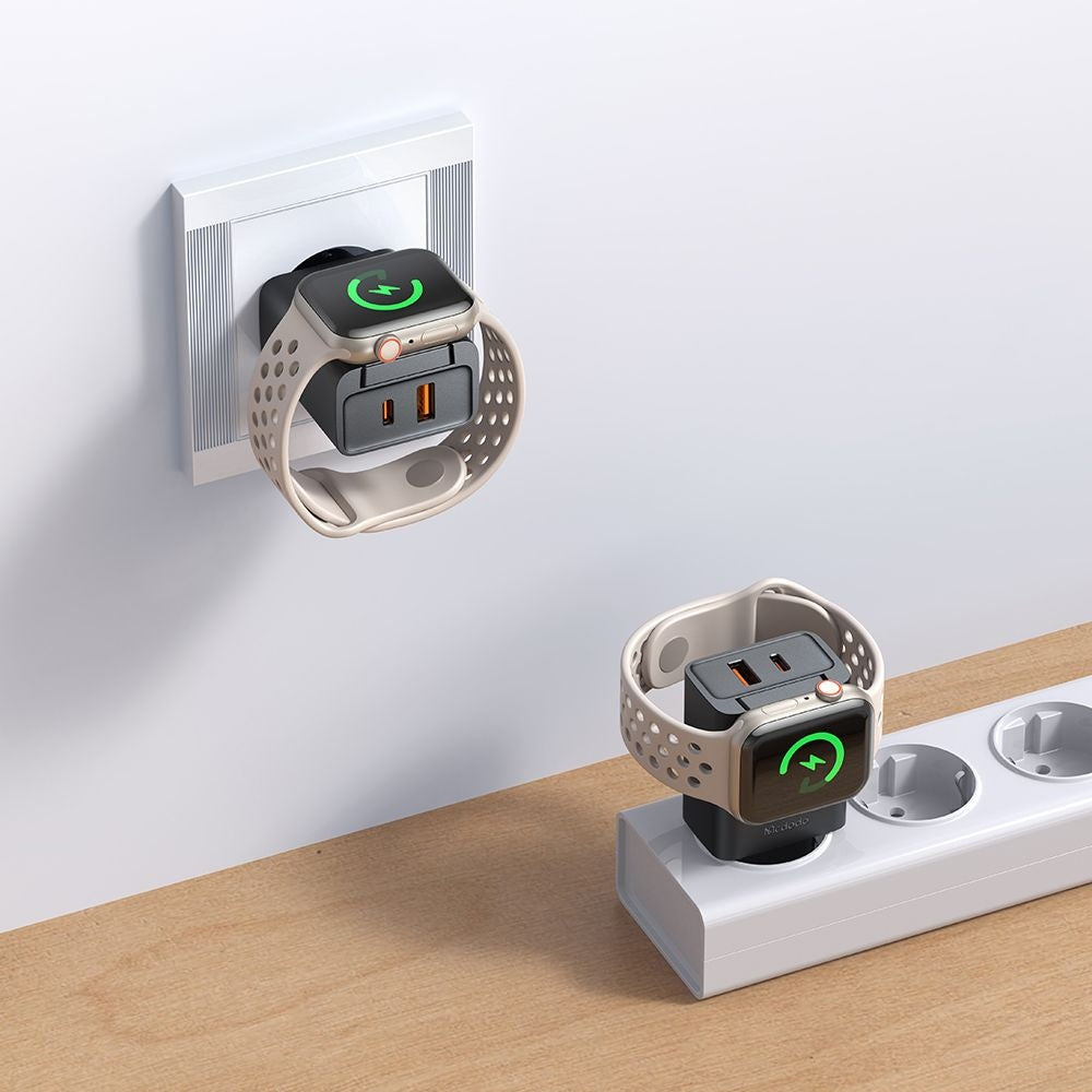 Caricabatterie Rete McDodo CH-3700 Companion, 30W, 3A, 1 x USB-A - 1 x USB-C, Nero